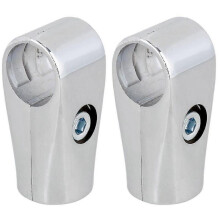 2 x Metal Drying Rack Pipe Fittings Two-way Connector for 25mm Round Tube Silver