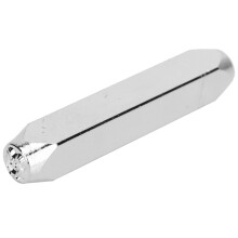6 mm 1/4" Metall-Handstempelwerkzeug Chrom 1 Stück