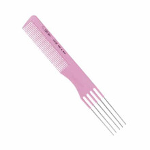 Hairdresser's comb 5 metal teeth 19.5 cm MIX COLORS EUROSTIL