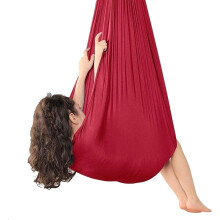 Amaca terapeutica Soft Touch in nylon grigio per migliorare le capacità motorie e l'equilibrio, perfetta per il divertimento in casa e all'aperto e