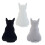 Soft Cat Back Shadow Toy Sofa Pillow for Office-White 70cm 2