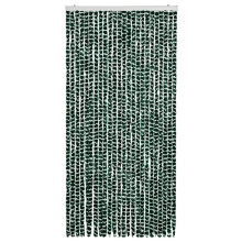 vidaXL Insect Curtain Green and White 100x220 cm Chenille Doorway Screen Blind