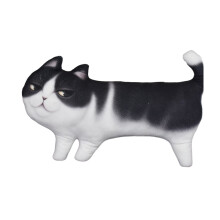 Creative Simulation Cat Pillow 3D Cat-black backed cat 27X16