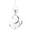 (Silver) Solar Light Spiral Spinner Light Waterproof Rotating Hanging Wind Light For Garden Yard Patio 1