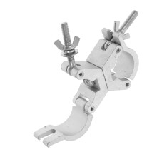 Aluminum Alloy Double Ring Stage Lighting Clamp Rotating Hook For Truss Tube Mount DJ Light Bracket Event Lighting