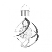 (Hollow Out) Solar Light Spiral Spinner Light Waterproof Rotating Hanging Wind Light For Garden Yard Patio