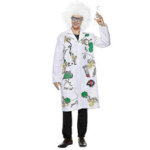 (Full Set, XL) Mad Scientist Cosplay Costume For Men Halloween Disguise Carnival Party Costume