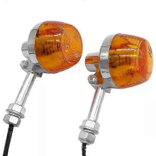 For Honda XL100 C70 CT70 CT90 CB350 CM400 CB450 CB750 Motorcycle Indicators Flashers Blinker Amber Lamp 10mm Turn Signal