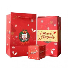 (B) Christmas Bounce Box Surprise With Rings And Cards Making Proposing Bounce Box Gift Box For Money