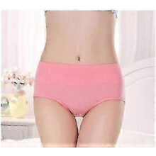 (M, red) Women's underwear solid color mid-rise cotton fabric women's briefs briefs size-selected underwear