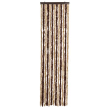 vidaXL Insect Curtain Beige and Light Brown 56x200 cm Chenille Doorway Screen
