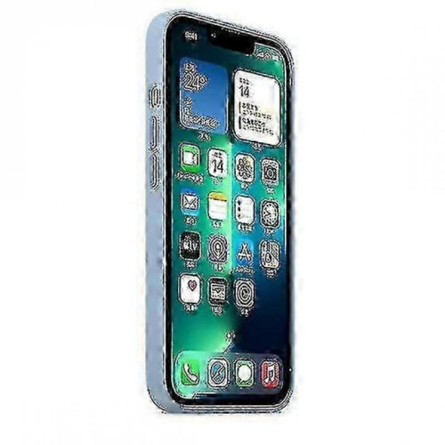 (Blue Fog) Silicone Case With Magsafe For Iphone 13 Pro Phone Case_FM18 2