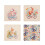 44x44cm Easter Pillow Cover Rabbit Flower Chicken-Yellow 2