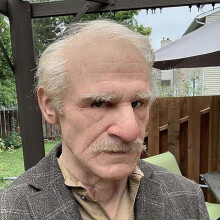 Halloween Old Man Mask, Realistic Latex Full Head Mask, Masquerade Mask for Cosplay Costume Halloween Party