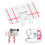10 Pcs Border Guide Foot for Sewing Machine, Plastic, model 202084000 9