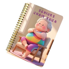 Stool Yoga Exercises for Seniors: Entry Fitness Planner, Mobility Improvement, Balance Training, Senior Workout Book