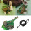 Adjustable Hamster Dinosaur Costume with Leash for Rabbits Vest 2
