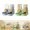 Cat Feeder Cat Water Dispenser Pet Feeder Cat Automatic-Blue 3