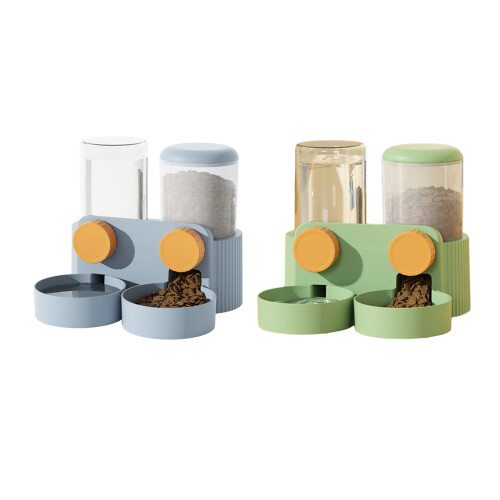 Cat Feeder Cat Water Dispenser Pet Feeder Cat Automatic-Blue 1