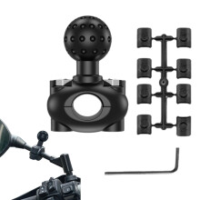 Mirror Motorcycle Ball Adapter Waterproof Bracket Action Camera Mount NonSlip Thin Pole Ball Head