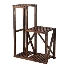 Multifunctional Plant Stand Indoor Outdoor Wood Plant Shelf For Multiple Plants Living Room Study Office L40CM Fish