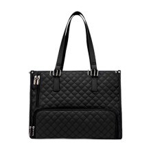 (Black) Casual Office Shoulder Handbag with Women's Lunch Tote Bag and Integrated Lunch Box-Good