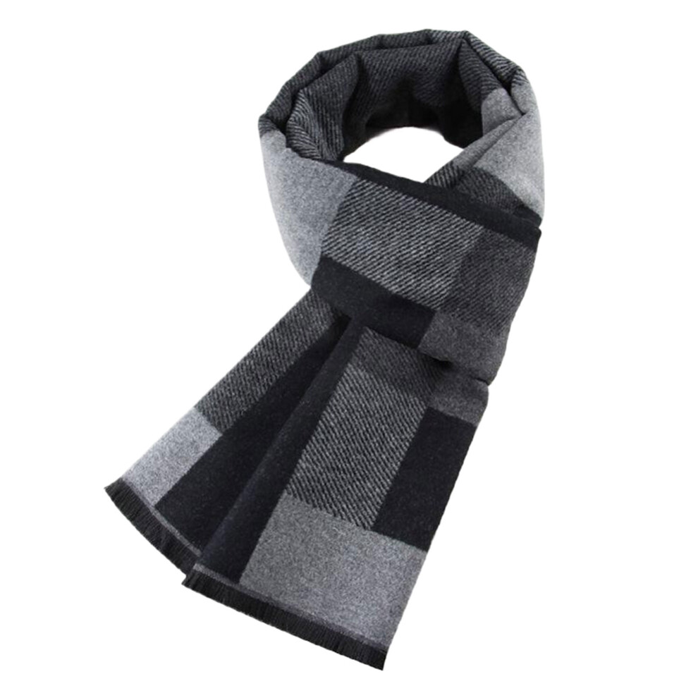 (type2) Fashionable Men S Scarf Soft Touch Weather Resistant Classic Grid-image-OPC-PN9FZ7J-NEW