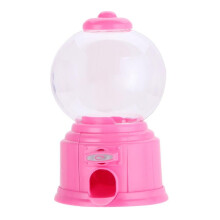 Red Portable Gumball Machine, Interactive Mini Candy Dispenser, 2 Pieces, Educational Toy Bank For 8+ Year Olds, Vintage Feel, Colorful Party Favor Di
