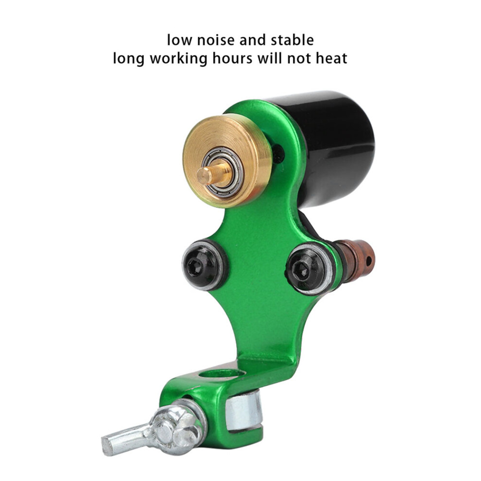 Green Alloy Rotary Tattoo Machine Liner Shader 10,000Rpm Gun