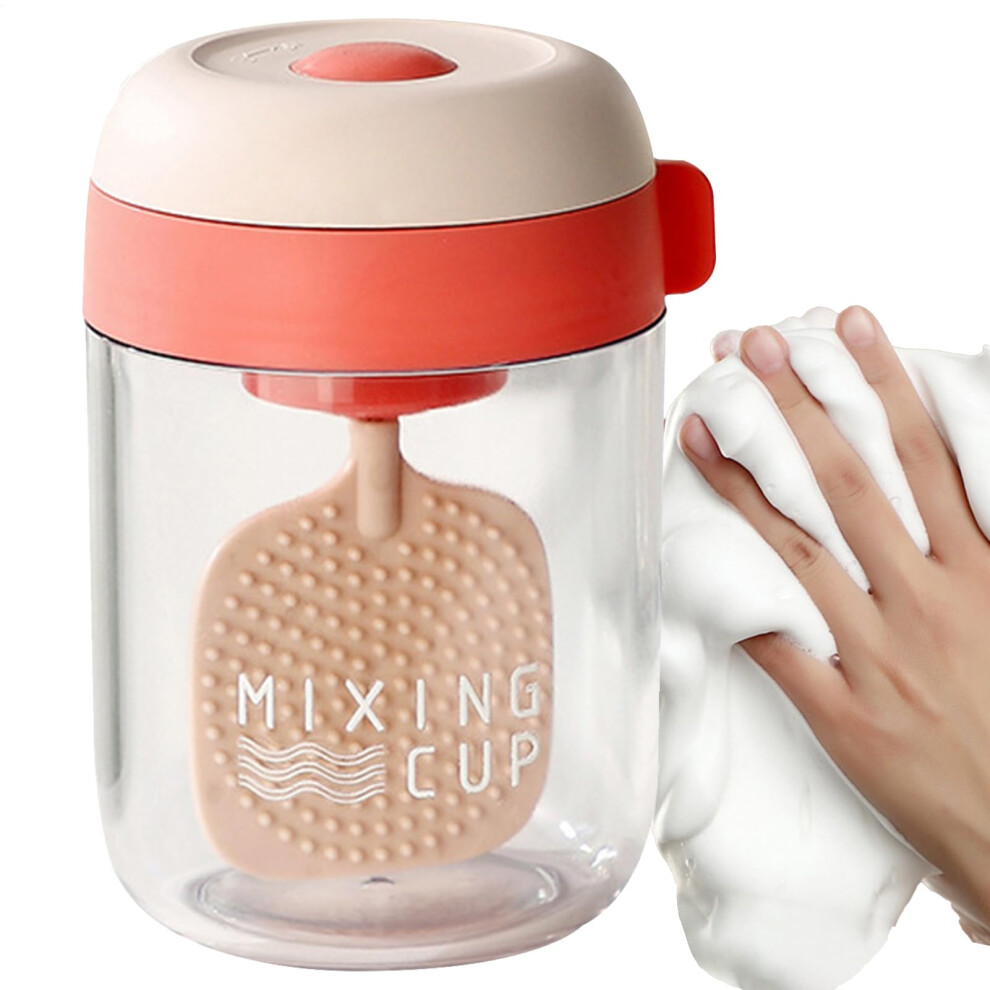 Pink Foam Maker Rechargeable Facial Cleansing Device, Travelready For Skin Care And Makeup