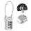 TSA Accepted Resettable 4-Digit Lock Suitcase Padlock Silver 6