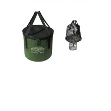 (green) Multifunctional folding bucket, waterproof material, quick folding in 2 seconds, convenient for outdoor use