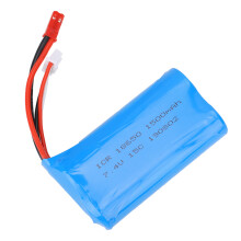7.4V 1500mAh 18650 RC Battery for Aircraft 15C Rechargeable Blue
