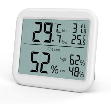 Digitales Hygrometer-Thermometer, einfach zu installieren, für die Umgebungsüberwachung im Innen- und Außenbereich, breiter Temperaturmessbereich