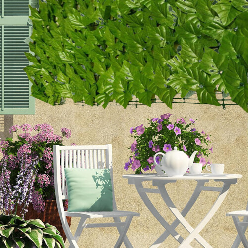 Faux Hedge Privacy Screen για φράχτη κήπου, εύκολο στην εγκατάσταση τεχνητό πάνελ κισσού με 1