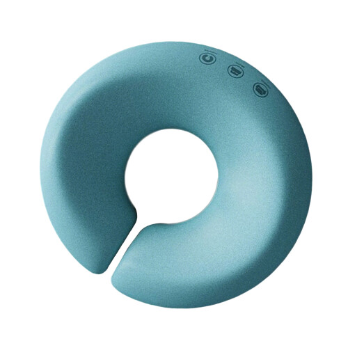 Memory Foam Sleep Pillow Removable Washable Cover-Blue