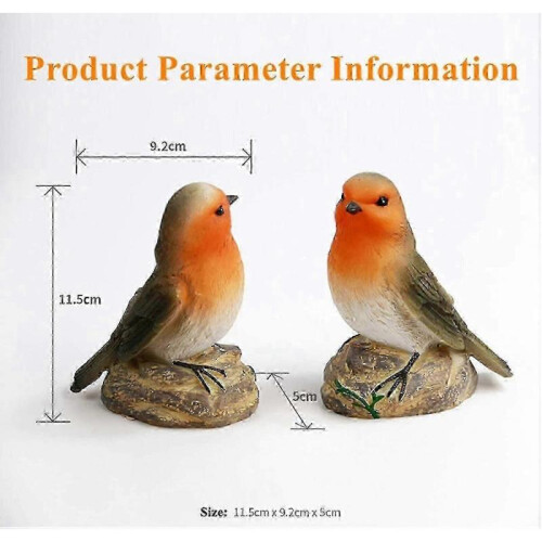 2024,2 Pack Solar Powered Bird Shaped Led Solar Lights Garden Decor Waterproof 1