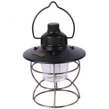 (Black) Easy Carring Camping Light 2000mAh USB Rechargeable LED Light Garden Yard Lamps Outdoor Camping Equipment  White