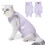 Prevent Lick Post Spay Feline Garment Comfortable-Light Green L 7