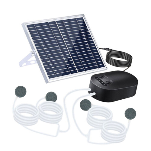 Solar Operated Pond Aerator Enhancing Oxygen Supply Device For