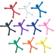 Seje magneter til hjemmet og kontoret, sjove køleskabsmagneter, mini bøjelige mandfigurer med stærk magnetisk base, bred anvendelse til køleskab,