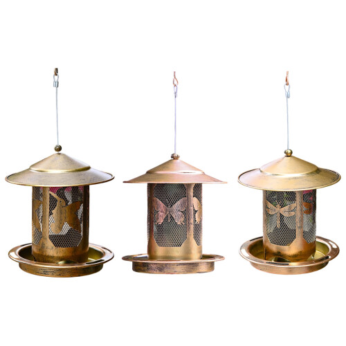 Rustproof Metal Wild Bird Feeder Feeding-Dragonfly bird feede 2