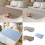 Extra Large Washable Underpad for Adults-Middle Blue 50 70cm 3