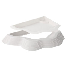 Large Removable Turtles Water Dish Food Bowl For Reptiles-White