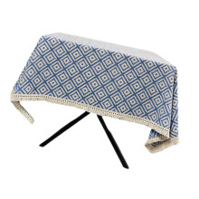 Textured Linen Look Table Protectors Fringed Border-140*220cm