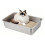 Stainless Steel Litter Container Open-40x30x10cm With handle 5