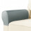 2pcs Stretchable Armrest Covers And 4 Adhesive Pad PU-Brown 6