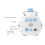 Soft Glows Kinderwekker Bear Design Visuele Timer Oplaadbare-Wit 5