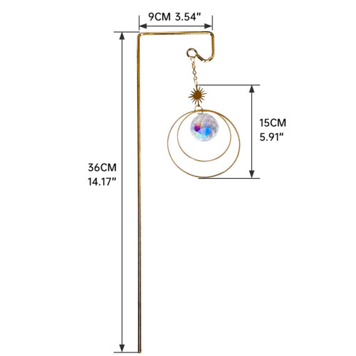 Outdoor-Garten-Windspiel, Sonnensystem-Thema, 2