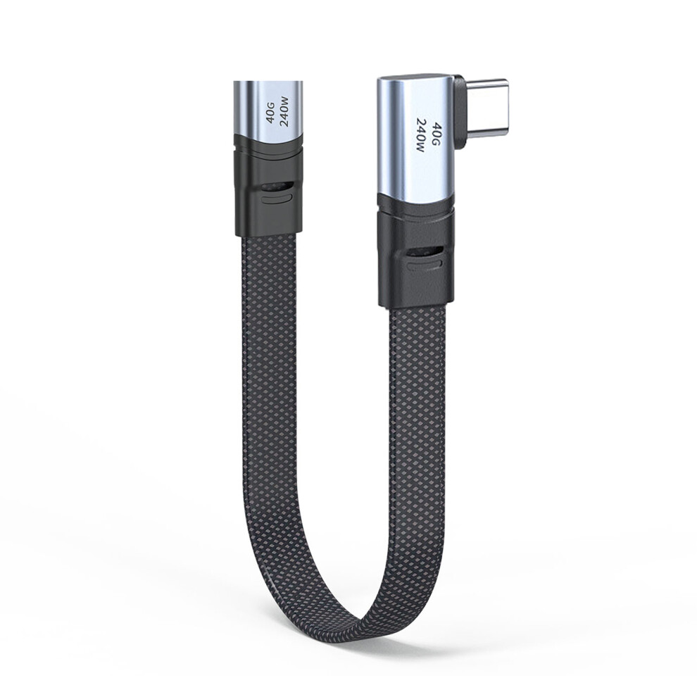 Pd240w Usb C To Type C Fast Charger Cable 90 Degree Angle-50Cm 7704000209076